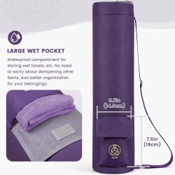 Yogamat-tas met doorlopende ritssluiting en verstelbare schouderriem